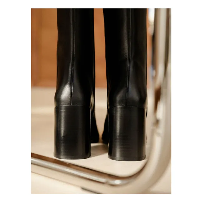 Hisaé Lamb leather boots | Black