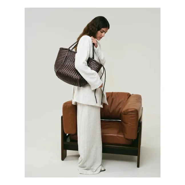 Cabas Rubens Leather | Chocolate