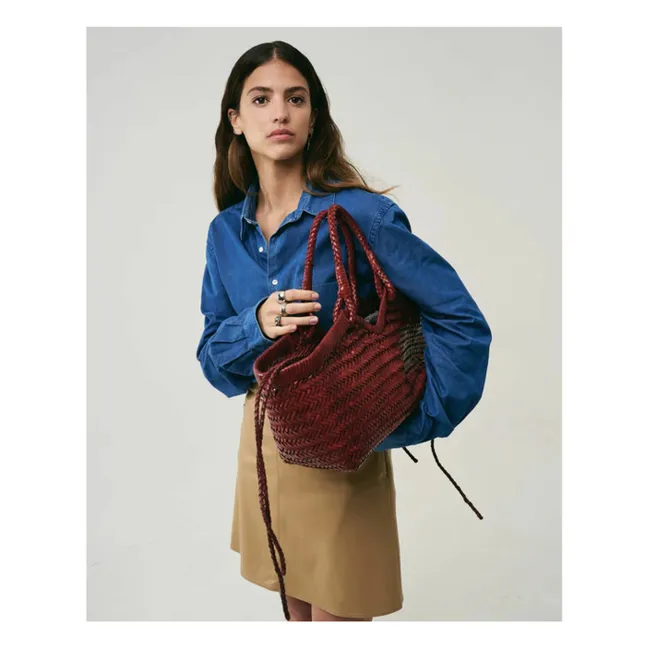 Tote Crudelia in pelle | Rosso scuro