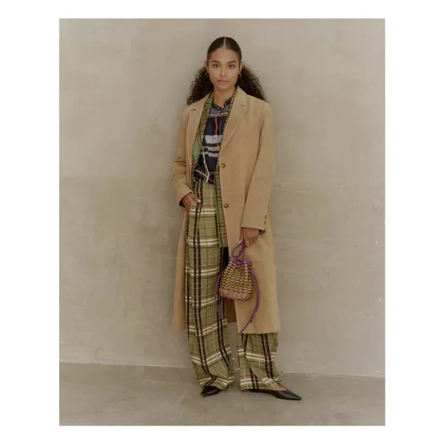 Frid Chair Vain Leather bag | Moss Green