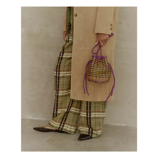 Frid Chair Vain Leather bag | Moss Green