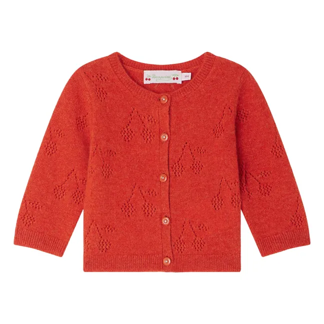 Cardigan Josiane Cachemire | Orange