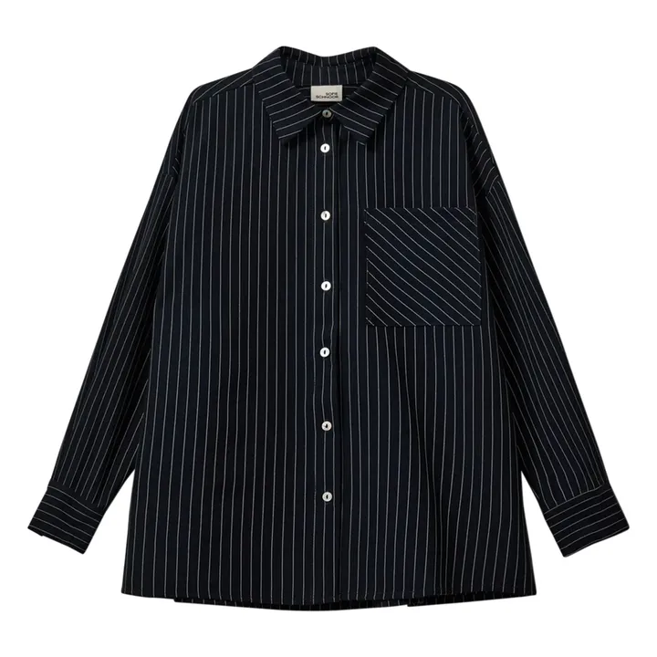 Chemise Kaliasy Rayée | Bleu marine- Image produit n°0