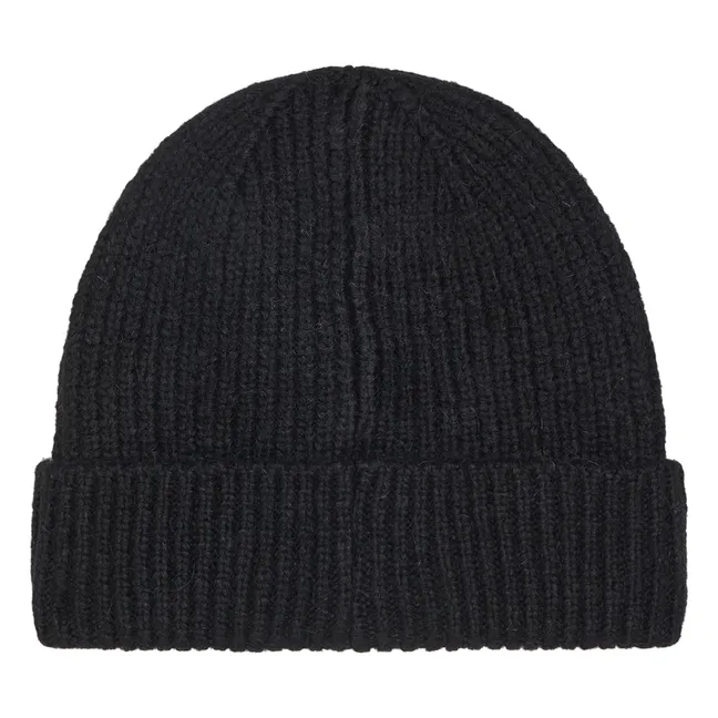 Berretto Elia in lana e alpaca | Nero