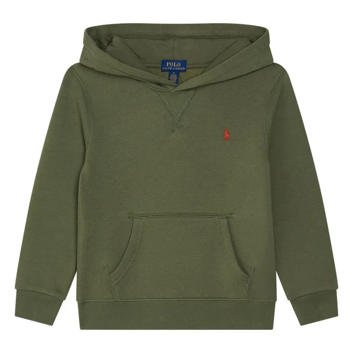 Sweat à Capuche Logo | Vert kaki- Image produit n°0