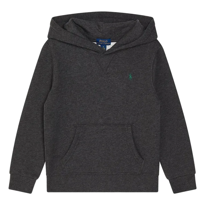 Sweat à Capuche Logo | Gris foncé- Image produit n°0