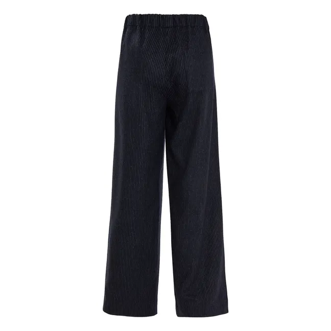 Bales Striped Pants | Navy blue