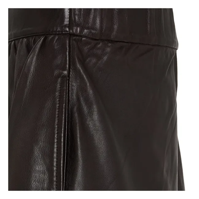 Jupe Claude Cuir | Marron