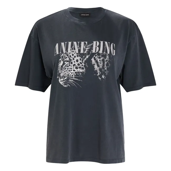 T-shirt in cotone organico Cohen | Washed Black