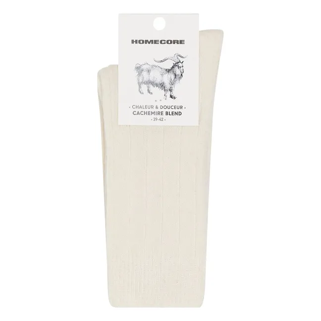 Calcetines de cachemira | Crema