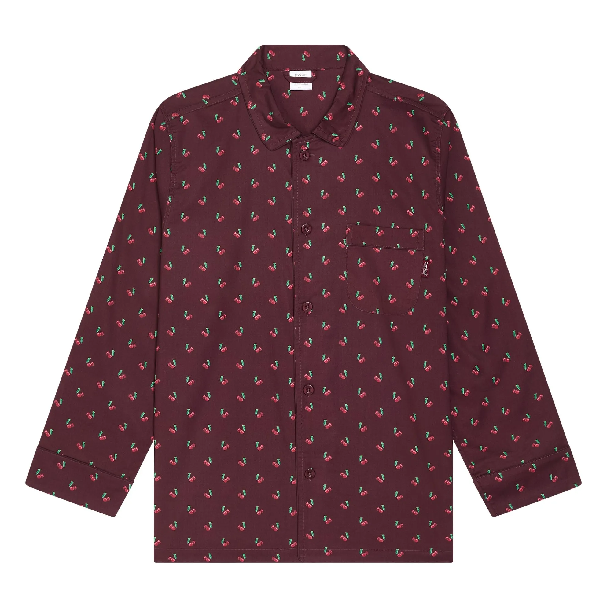 Pockies Unisex Navy Blue Cherry Pyjama Shirt