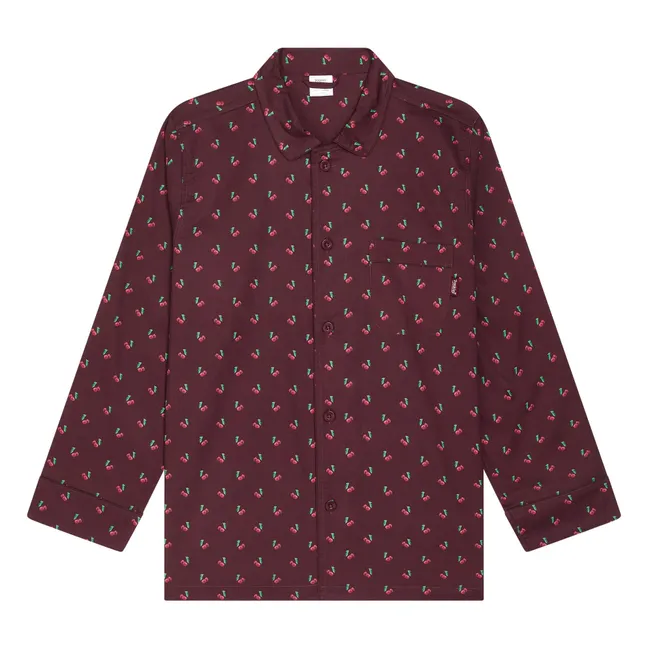 Chemise Pyjama Cherry | Bleu marine