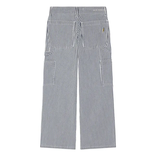 Pantalon Gittesy Rayé | Bleu marine