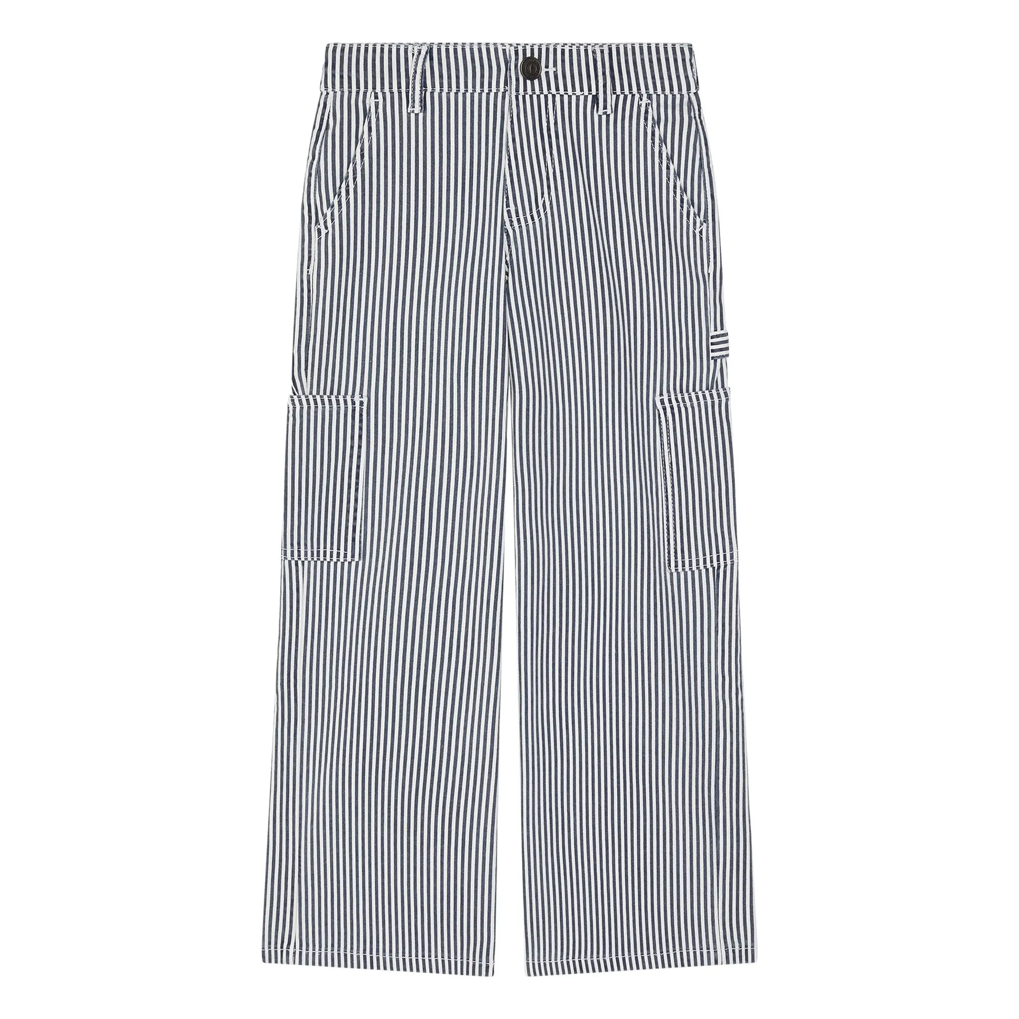 Sofie Schnoor Navy Blue Gittesy Striped Pants