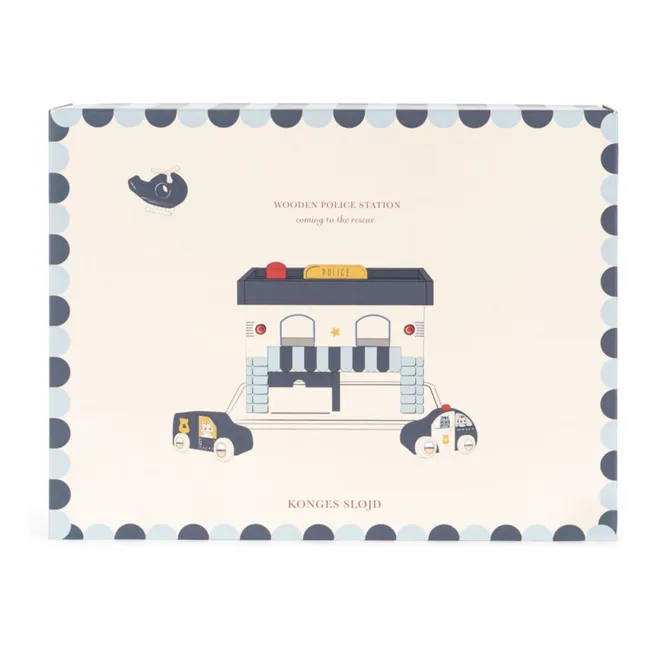 Wooden police station | Blue