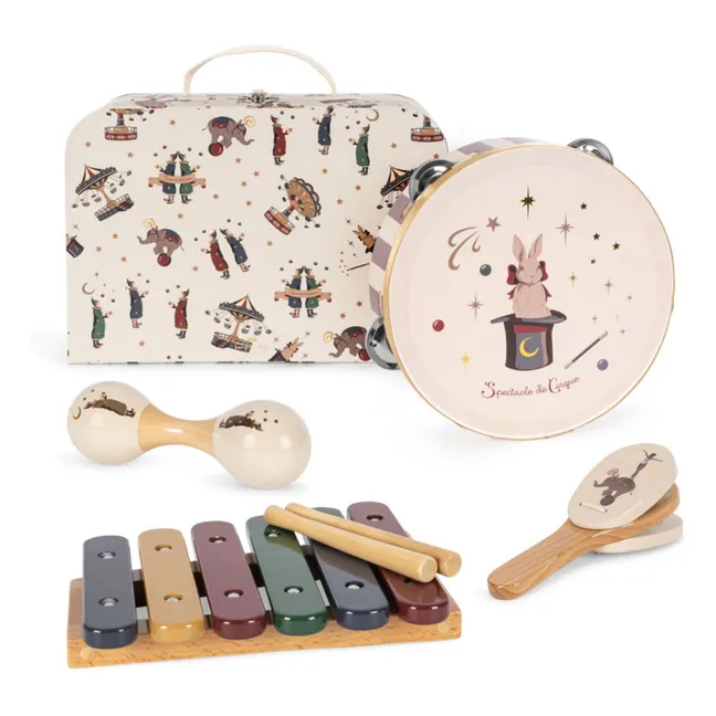 FSC Circus wooden musical instrument set | Beige