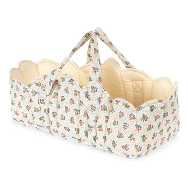 Verona Blues doll bassinet | White