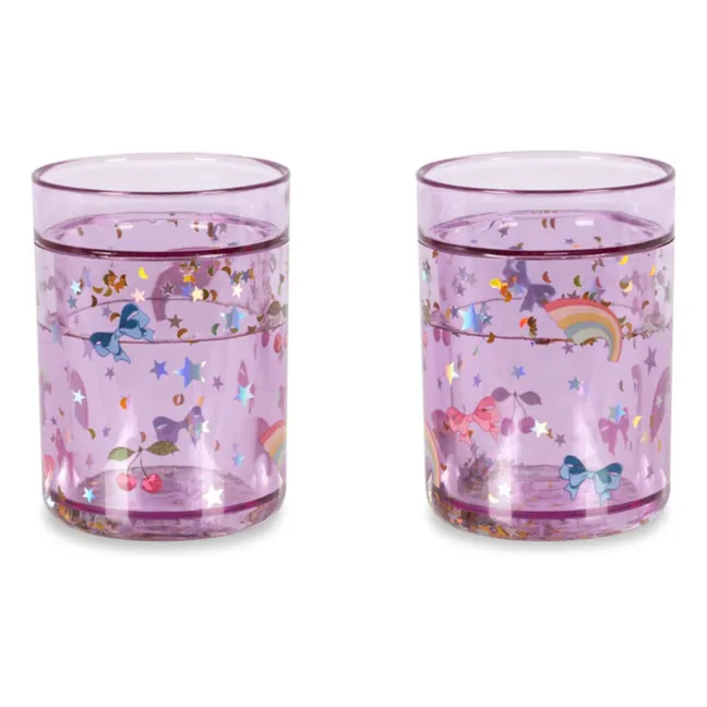 Tazze glitterate Rainbow Twinkle | Viola