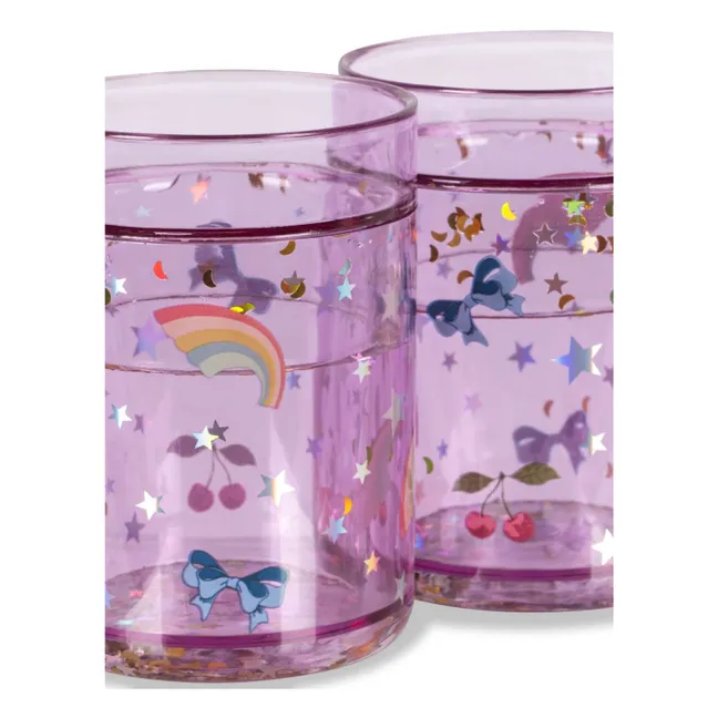 Tazze glitterate Rainbow Twinkle | Viola