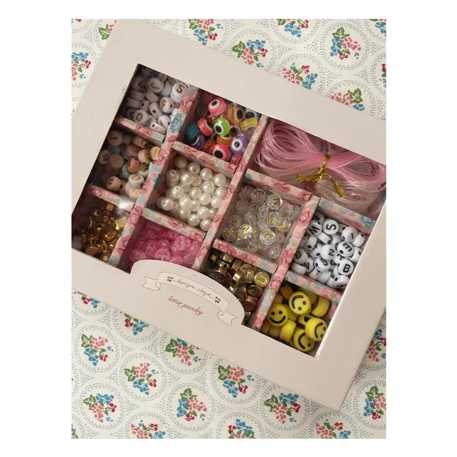 Scatola di perline | Rosa