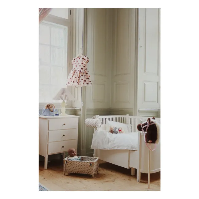 Verona Blues doll cot | White