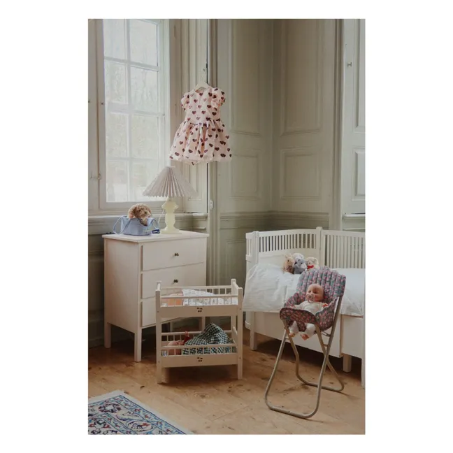 Chaise haute pour poupée Verona Blues | Blanc