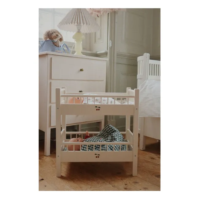 Verona Blues doll bed set | White