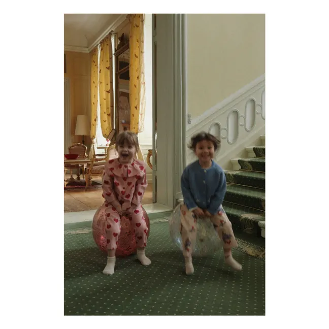 Pelota saltarina de purpurina de limón