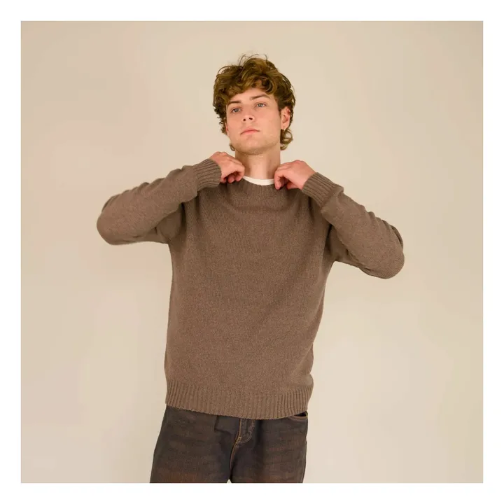 Pull Seamless Laine | Marron- Image produit n°1