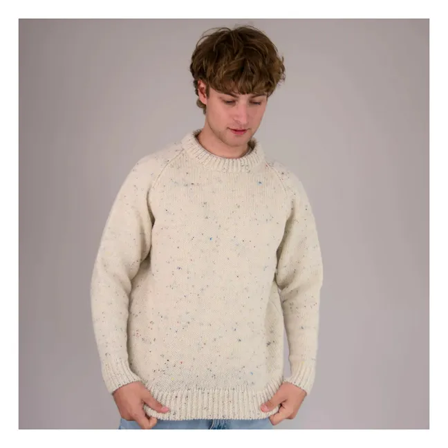 Pull Raglan Chunky Laine | Ecru