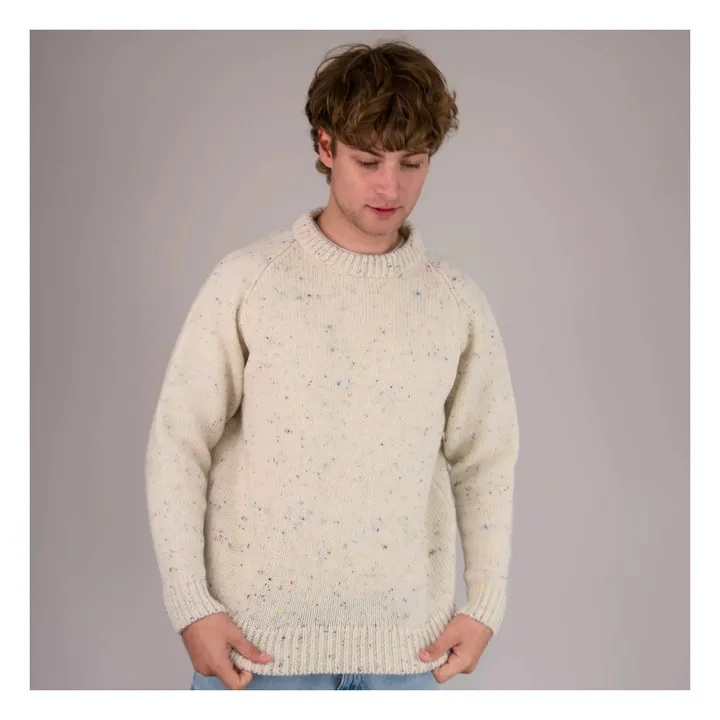 Pull Raglan Chunky Laine | Ecru- Image produit n°0