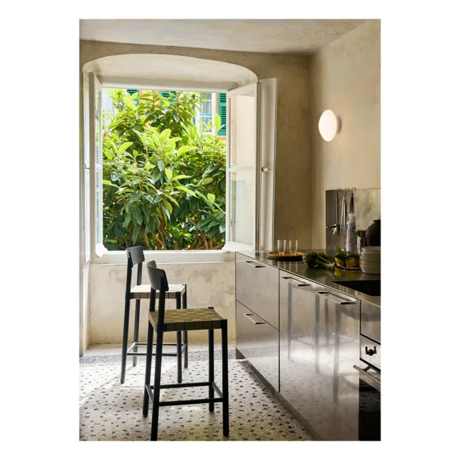 Tabouret de bar sangles naturelles 65 cm Betty TK12 en frêne