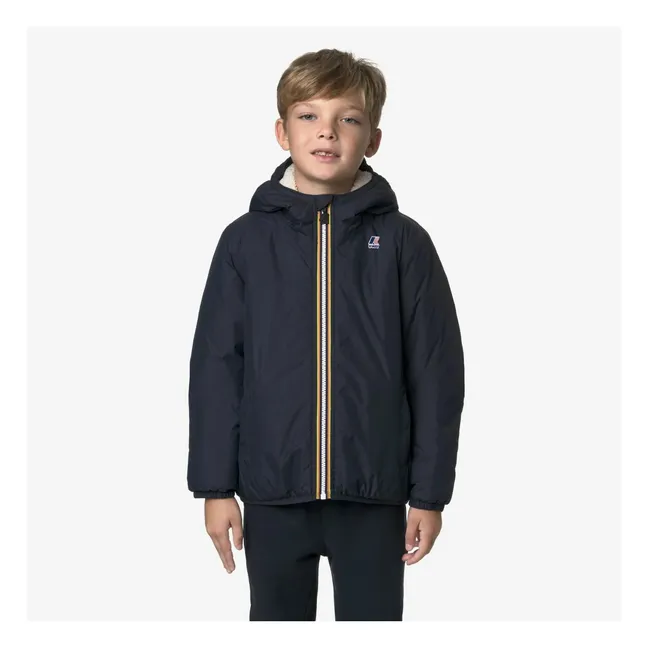 Le Vrai 4.0 Claude Orsetto waterproof lined jacket | Navy blue