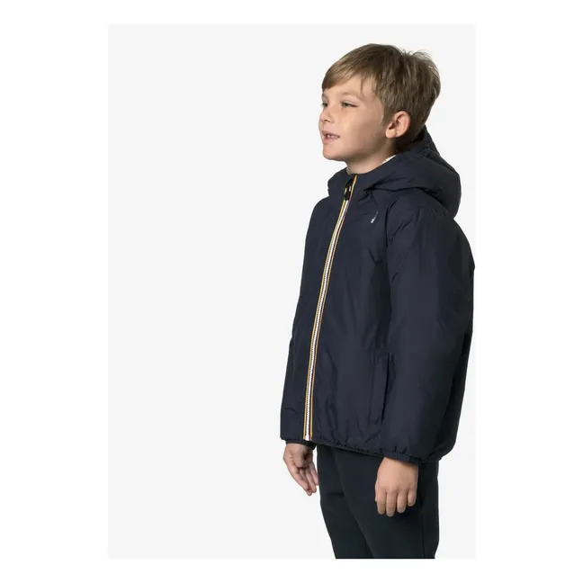 Le Vrai 4.0 Claude Orsetto waterproof lined jacket | Navy blue