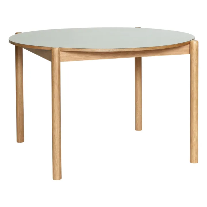Table à manger ronde Oblique | Gris clair- Image produit n°0