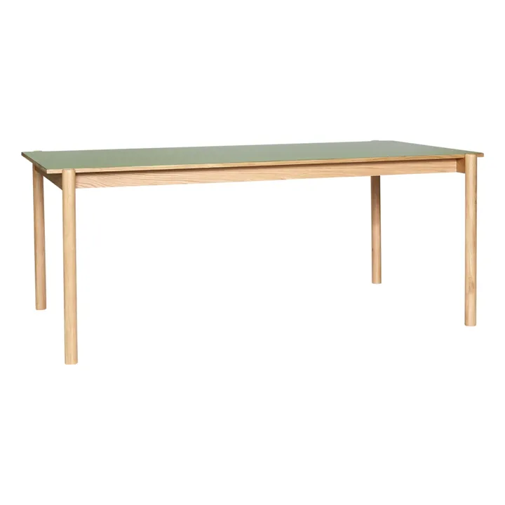 Table à manger en chêne Oblique | Olive- Image produit n°0