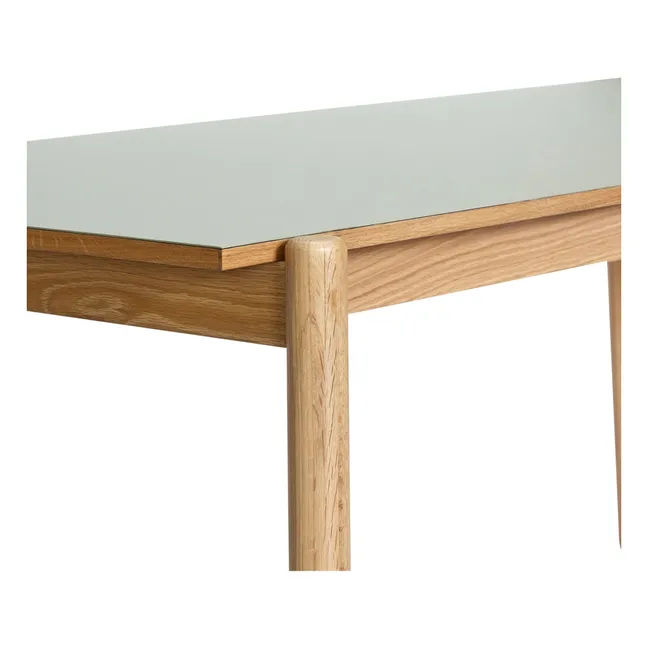 Mesa de comedor oblicua de roble | Gris Claro