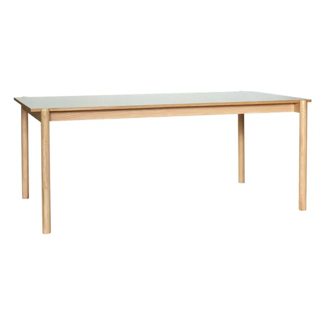 Table à manger en chêne Oblique | Gris clair