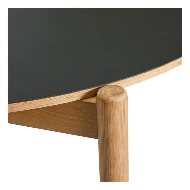 Table à manger ronde Oblique | Noir