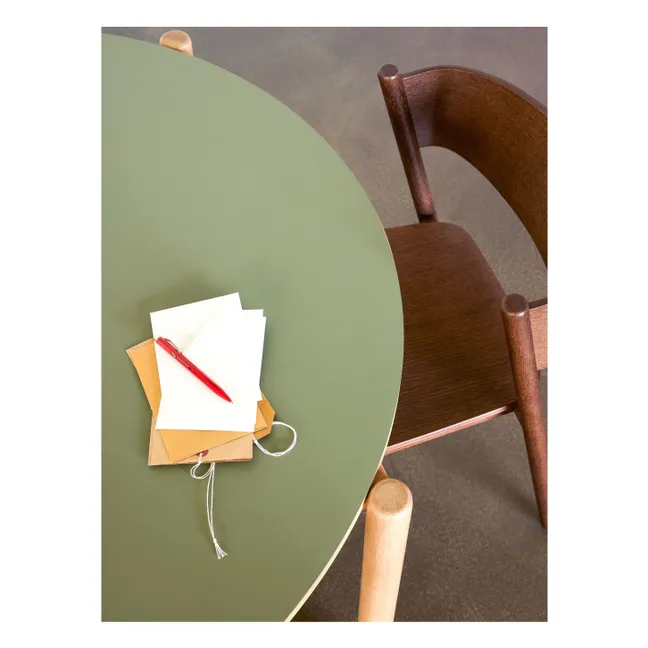 Table à manger ronde Oblique | Olive