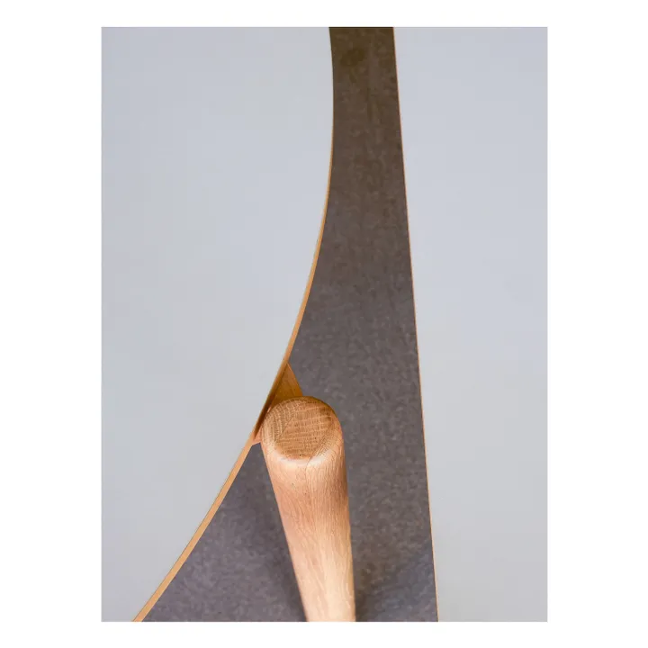 Table à manger ronde Oblique | Gris clair- Image produit n°5