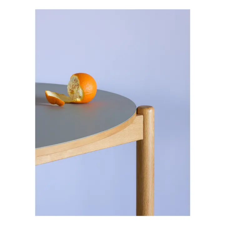 Table à manger ronde Oblique | Gris clair- Image produit n°2