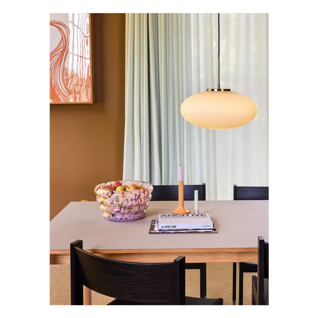 Mesa de comedor oblicua de roble | Gris Claro