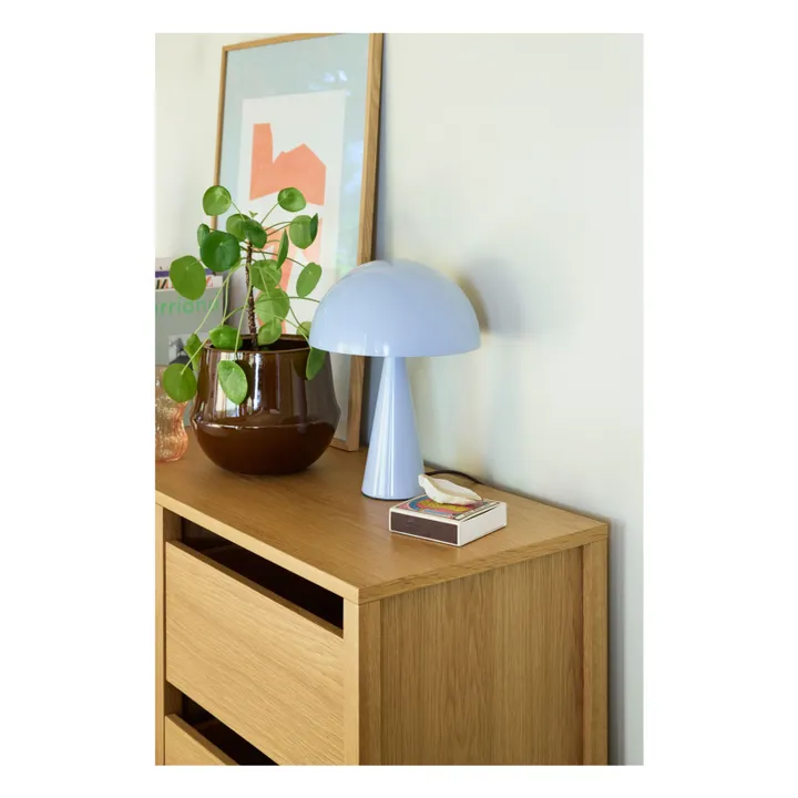 Lampe à poser mini Mush | Bleu Glacier- Image produit n°1