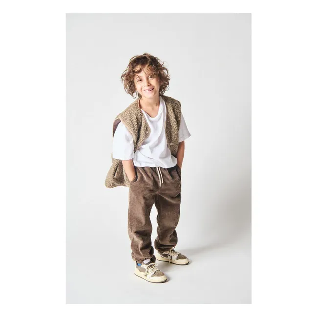 Pantalon Velours Côtelé Padow Coton Bio | Marron