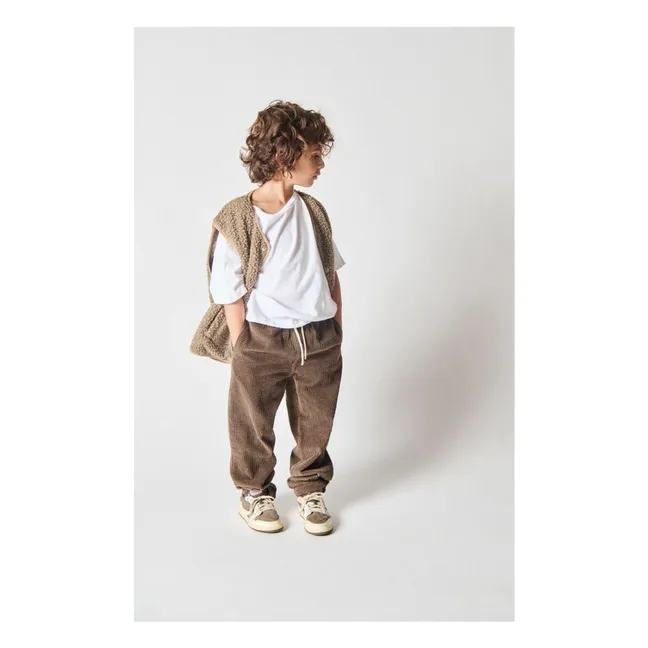 Pantalon Velours Côtelé Padow Coton Bio | Marron