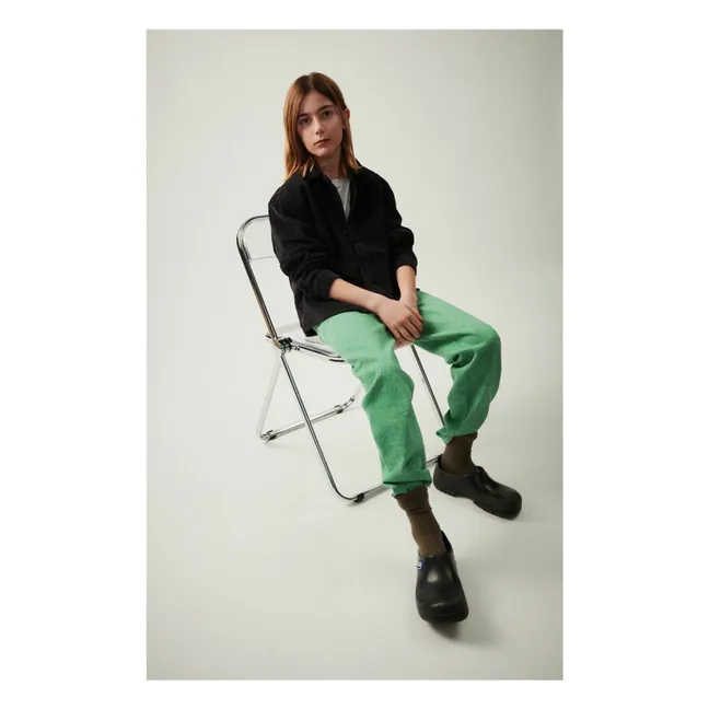 Camisa de pana de algodón orgánico Padow | Negro