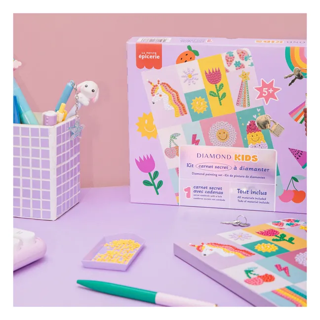 Kit di pittura a diamante per bambini - Taccuino segreto