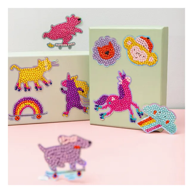 Diamond painting kit for kids - Cool Ride stickers