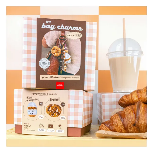 Kit de charms en crochet - Coffee Time